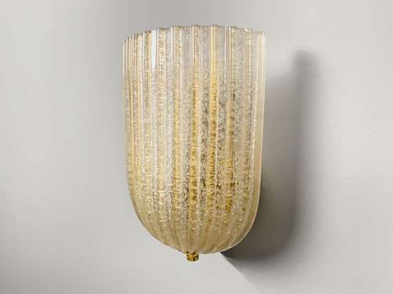 Image 1 of 2X Sconces By Barovier & Toso, Murano