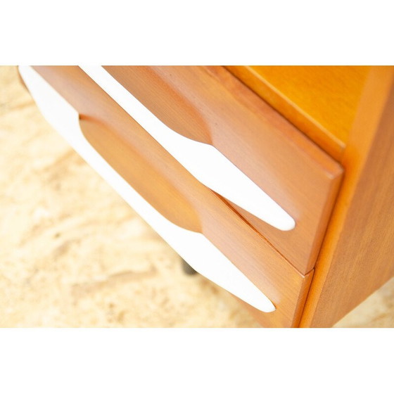 Image 1 of Comodino vintage in legno di frassino e faggio di Mojmír Požár per Up Závody, Cecoslovacchia 1960