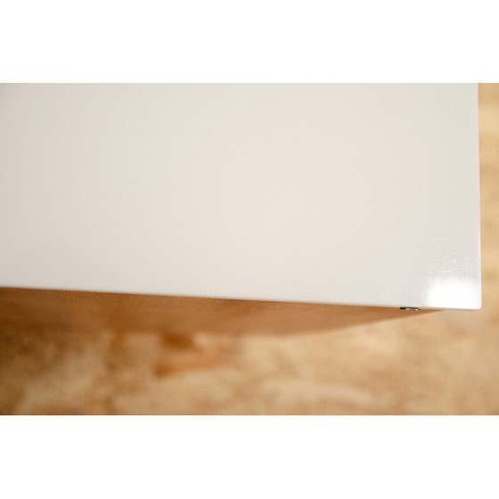 Image 1 of Comodino vintage in legno di frassino e faggio di Mojmír Požár per Up Závody, Cecoslovacchia 1960