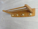 Vintage coat rack hat rack wood