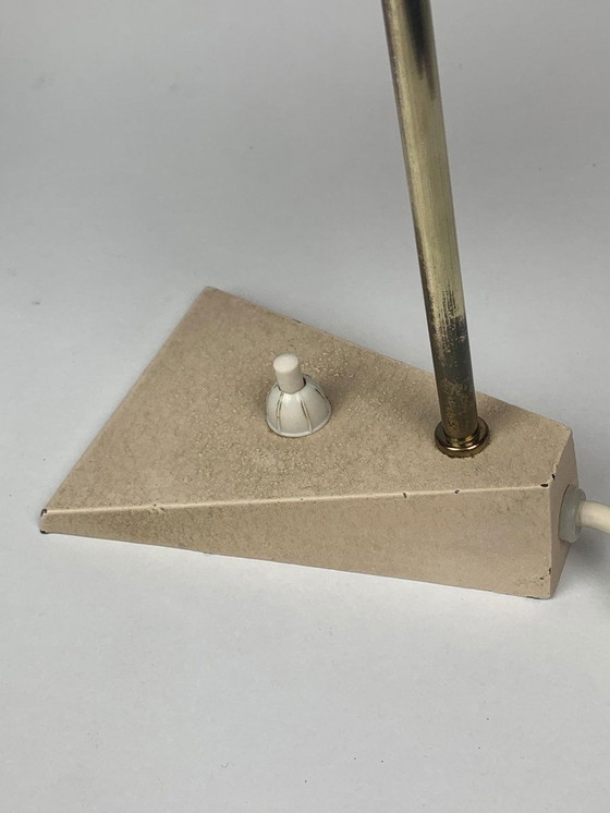 Image 1 of 2x Lamp with Travertine base, 1960s