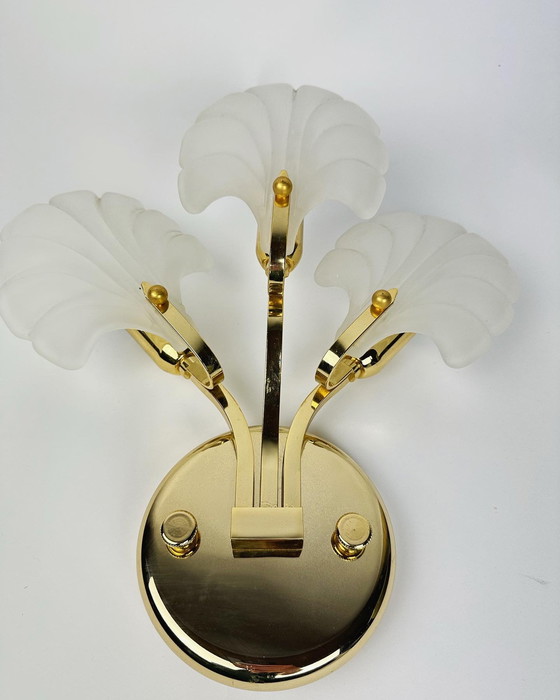 Image 1 of Lampada da parete vintage a conchiglia