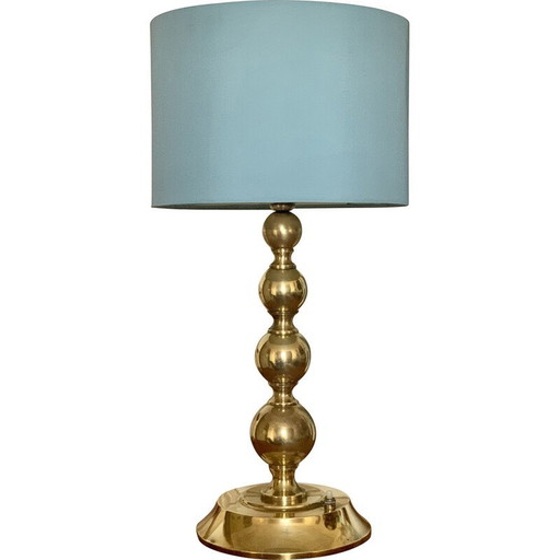 Lampada a sfera in ottone vintage, 1970