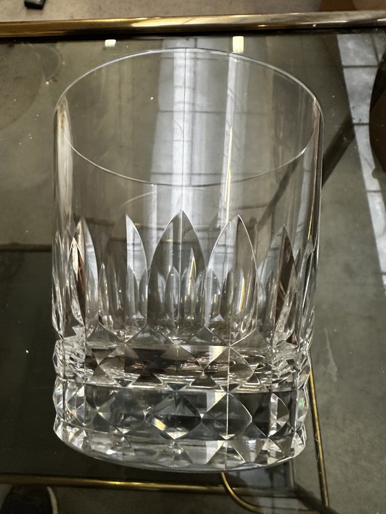 Image 1 of Vaso grande de whisky de cristal de Baccarat estampado 