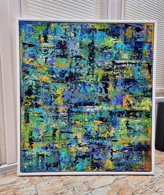 Image 1 of Frances Eckhardt - 80x90 Abstract Paintings No. 202306 Diptych