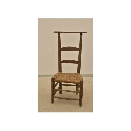 Image 1 of Vintage Prie Dieu chair in chestnut