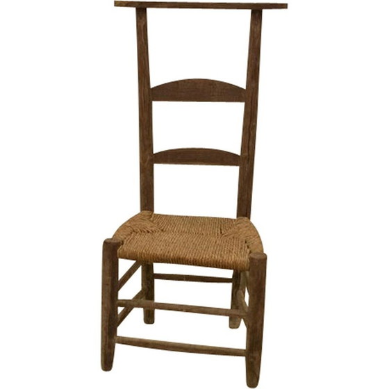 Image 1 of Vintage Prie Dieu chair in chestnut