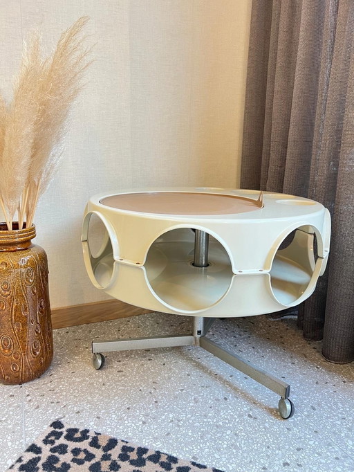 Curver Rotobar Space Age Minibar Serving Cart 1960s