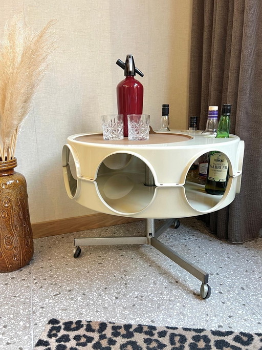 Curver Rotobar Space Age Minibar Serving Cart 1960s