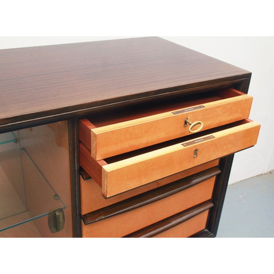Image 1 of Credenza vintage in mogano e acero chiaro, 1950