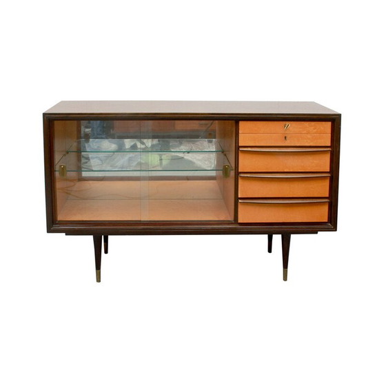 Image 1 of Credenza vintage in mogano e acero chiaro, 1950
