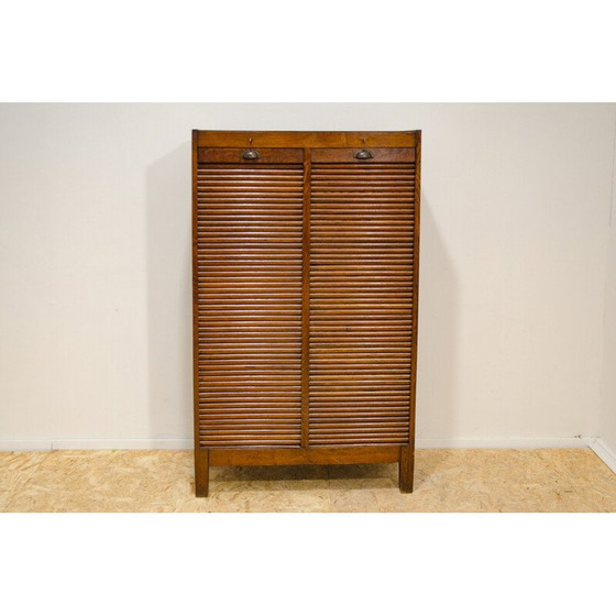 Image 1 of Vintage blind cabinet in beech wood and plywood, Czechoslovakia 1930