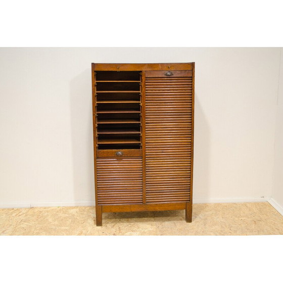 Image 1 of Vintage blind cabinet in beech wood and plywood, Czechoslovakia 1930