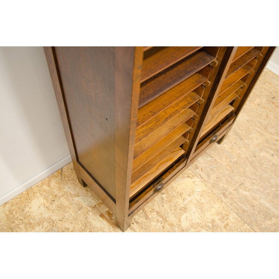 Image 1 of Vintage blind cabinet in beech wood and plywood, Czechoslovakia 1930