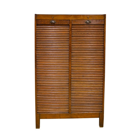 Image 1 of Vintage blind cabinet in beech wood and plywood, Czechoslovakia 1930