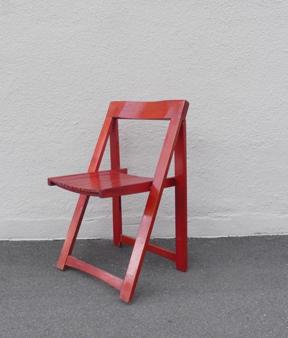 Image 1 of Bazzani beech folding chair by Aldo Jacober