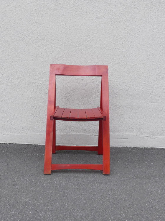 Image 1 of Bazzani beech folding chair by Aldo Jacober