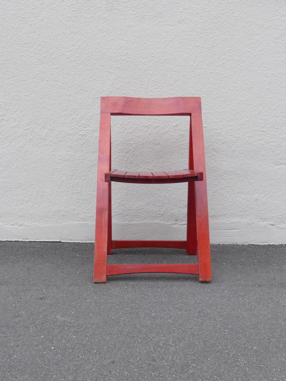 Image 1 of Bazzani beech folding chair by Aldo Jacober