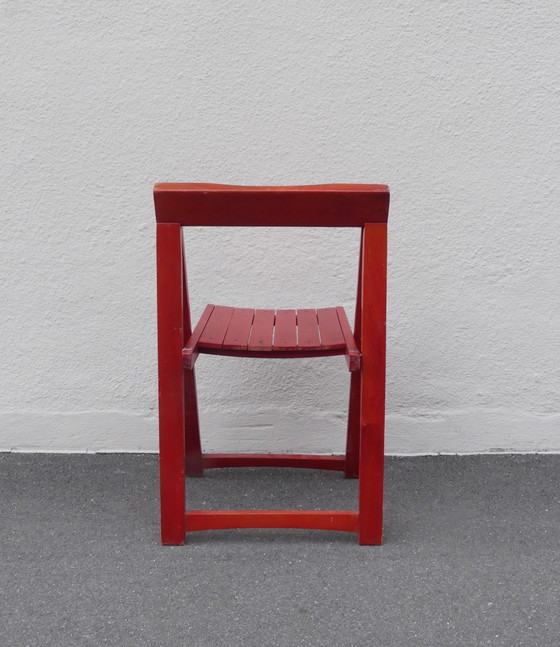 Image 1 of Bazzani beech folding chair by Aldo Jacober