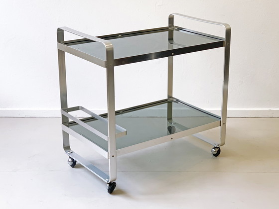 Image 1 of Chariot de service vintage chromé