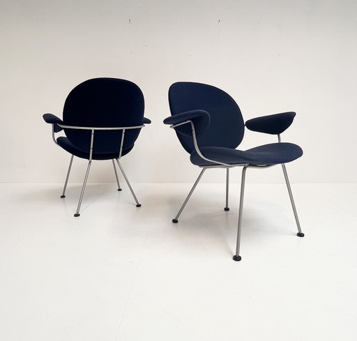 Dark Blue Kembo Armchair By W.H. Gispen (By Piece), After 2000