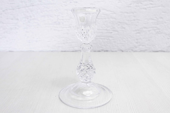 Image 1 of 60s crystal candlestick