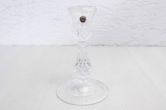 Image 1 of 60s crystal candlestick