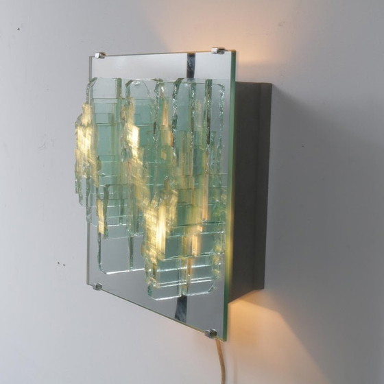 Image 1 of RAAK Sculptural Glass Wall Sconces Model C1517, Netherlands, 1960