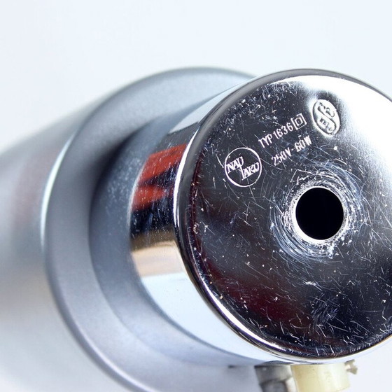 Image 1 of Vintage Table Lamp In Chrome And Gray Metal by Josef Hurka for Napako 1960s