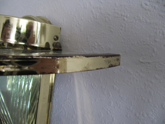 Image 1 of Wall Lamp Regency Style Italy Polished Glass Gilded Brass