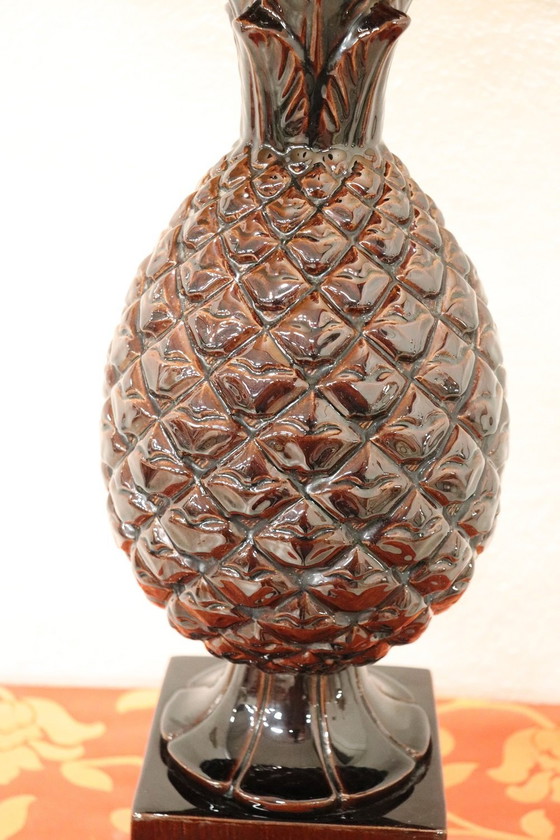 Image 1 of Pineapple Ceramic Table Lamp, 1970S