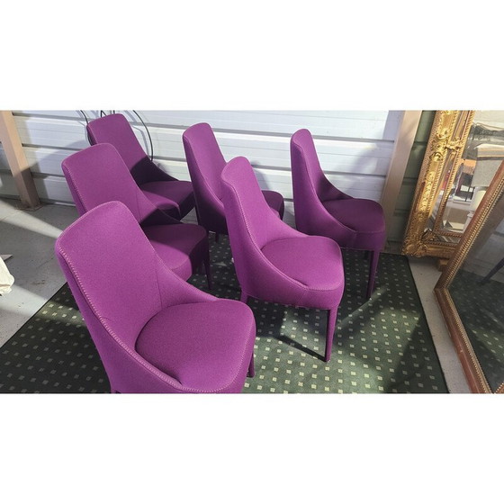 Image 1 of Set of 6 vintage Febo chairs by Antonio Citterio for Maxalto, 2018