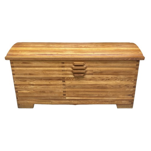 Baúl vintage de madera de olmo R25 de Pierre Chapo