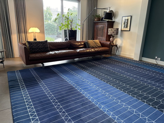 Image 1 of Moooi Rug Zigzag Blue