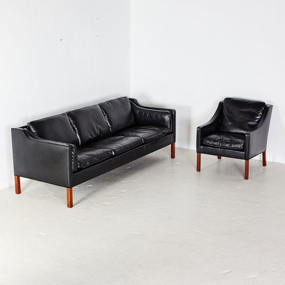 Image 1 of Vintage Børge Mogensen living room set by Fredericia Stolefabrik, Denmark 1962s