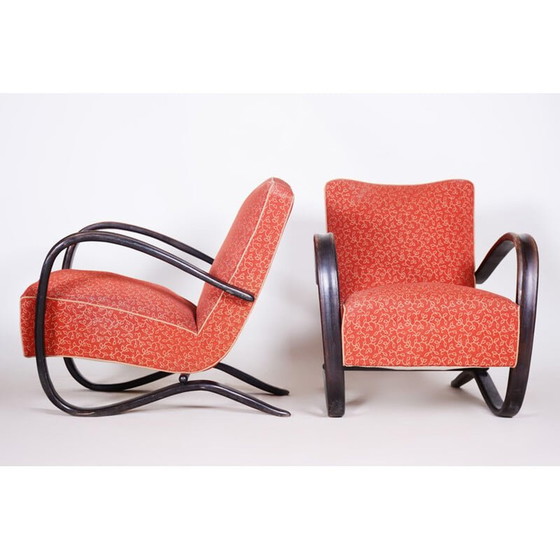 Image 1 of Pair of Art Deco vintage armchairs by Halabala for Up Závody, 1930s