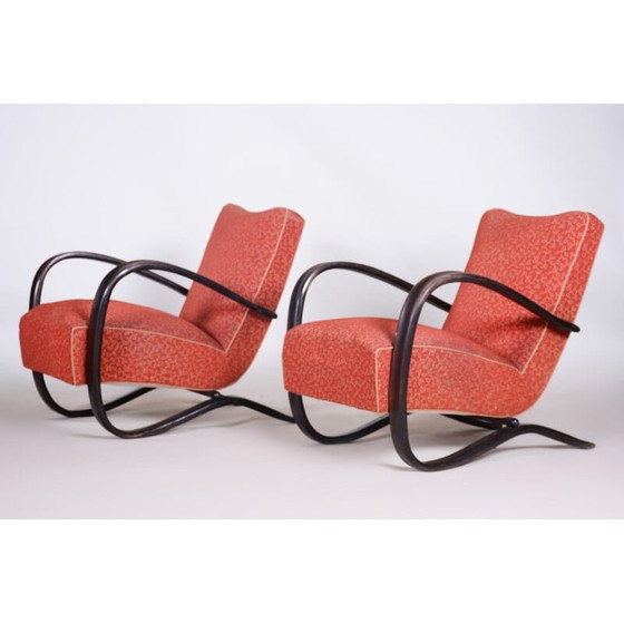 Image 1 of Pair of Art Deco vintage armchairs by Halabala for Up Závody, 1930s