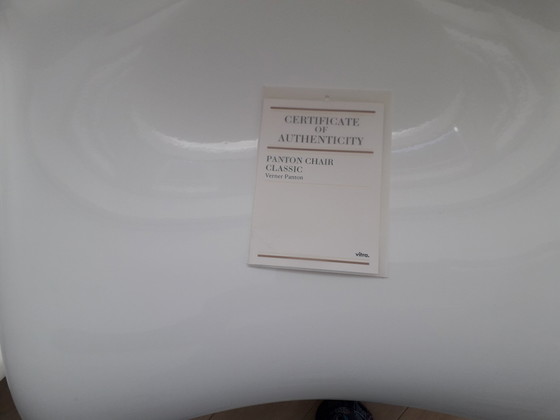 Image 1 of 3X White High Gloss Original Verner Panton (Vitra) Dining Chairs