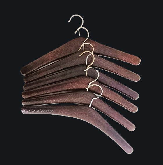 Image 1 of 10 Fifties Coat Hangers With Reptile Motif