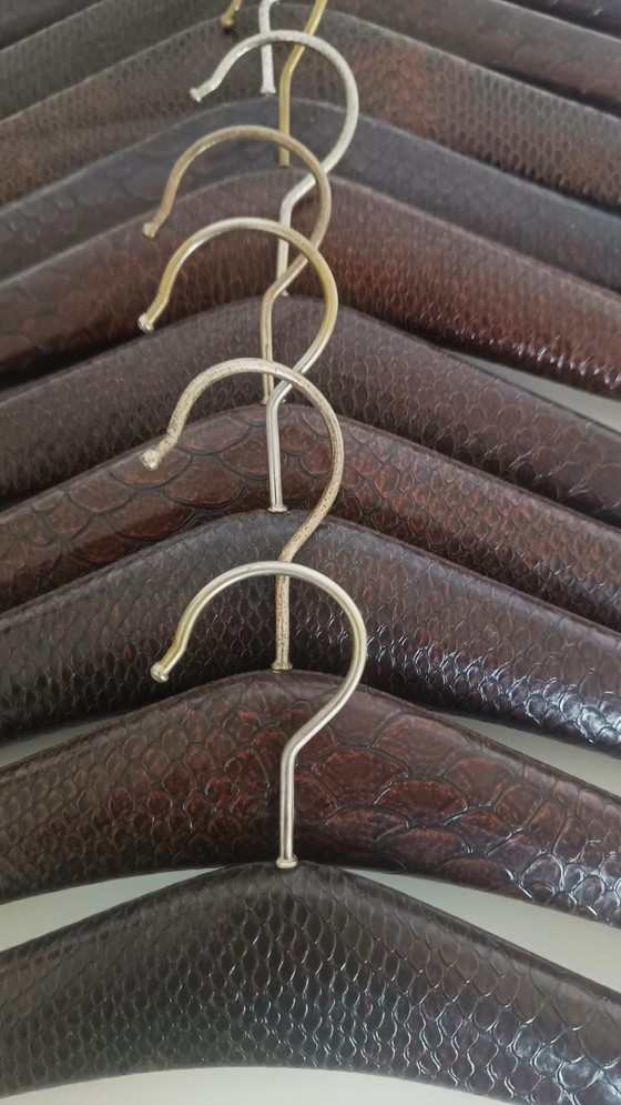 Image 1 of 10 Fifties Coat Hangers With Reptile Motif