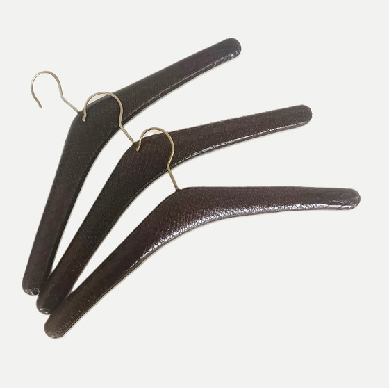 Image 1 of 10 Fifties Coat Hangers With Reptile Motif