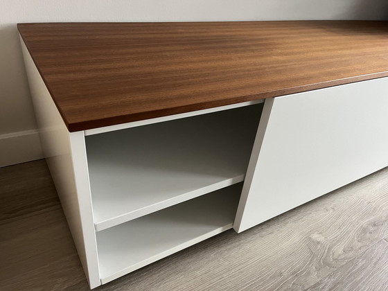 Image 1 of Karat Tv Furniture White With Walnut