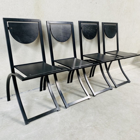 Image 1 of Chaises de salle à manger Mid Century Karl-friedrich Förster KFF 1980