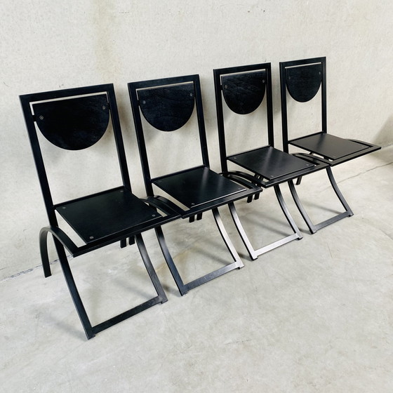 Image 1 of Chaises de salle à manger Mid Century Karl-friedrich Förster KFF 1980