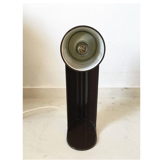 Image 1 of  Lampada da scrivania Leuka "Flip Top" in acciaio marrone italiano, Richard CARRUTHERS - anni '70