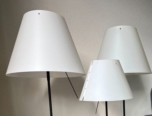 3x Luceplan Lamps Different Sizes