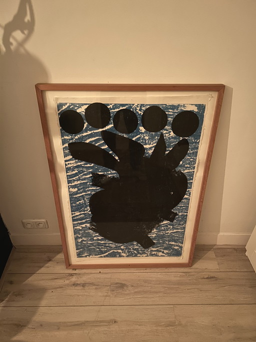 Jef Diederen, Woodcut Untitled