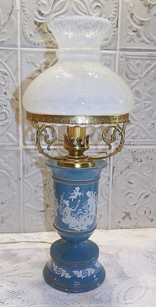 Antique Table Lamp Made In Italy Florentine