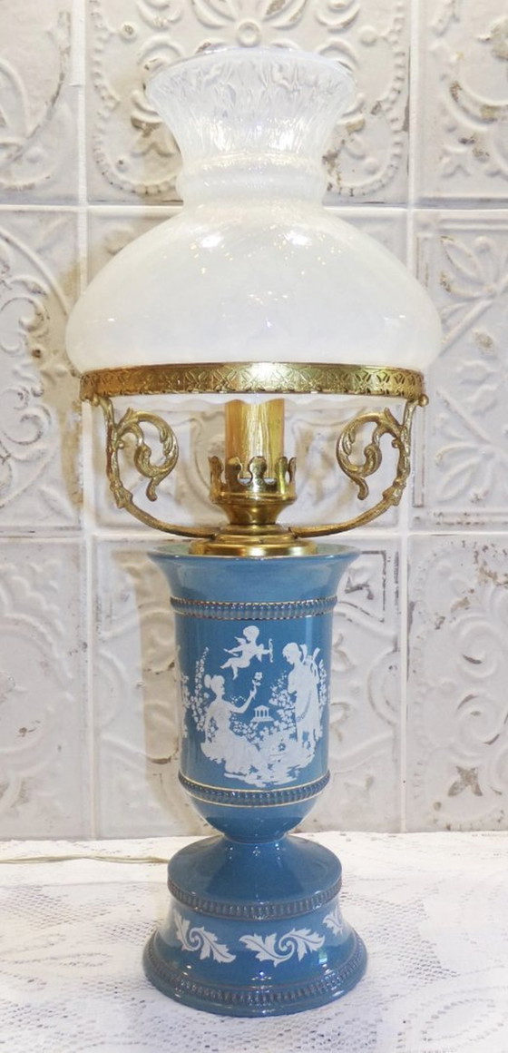 Image 1 of Antique Table Lamp Made In Italy Florentine