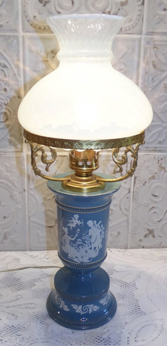 Image 1 of Antique Table Lamp Made In Italy Florentine